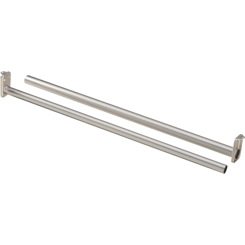 National 48 In. To 72 In. Adjustable Closet Rod, Satin Nickel