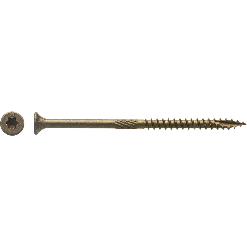 Big Timber #9 x 3-1/8 In. Bronze Flat Head Wood Screw (76 Ct., 1 Lb.)