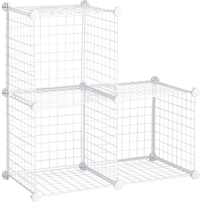 Rubbermaid White 3-Cube Storage Stacker