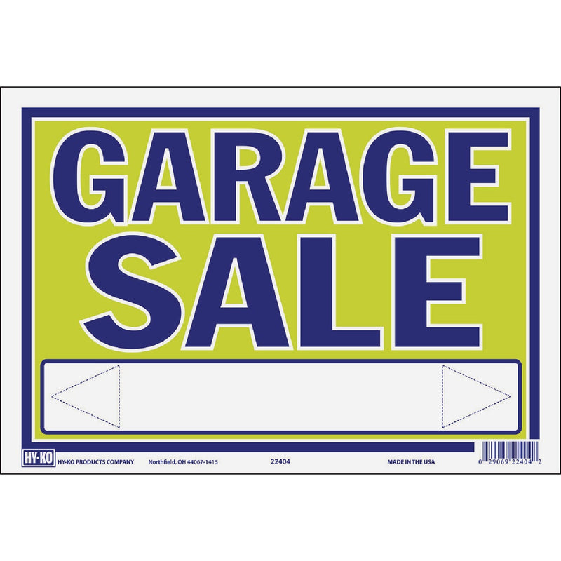 Hy-Ko 9 x 13 Neon Garage Sale Sign