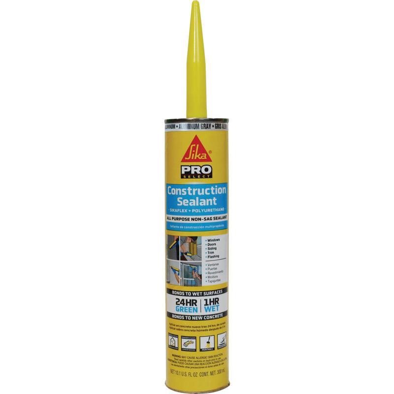 Sikaflex Sika 10.1 Oz. Pro Select Construction Polyurethane Sealant, Aluminum Gray