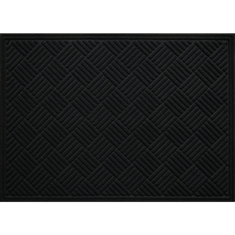 Multy Home Contours 3 Ft. x 4 Ft. Black Carpet Utility Floor Mat, Indoor/Outdoor