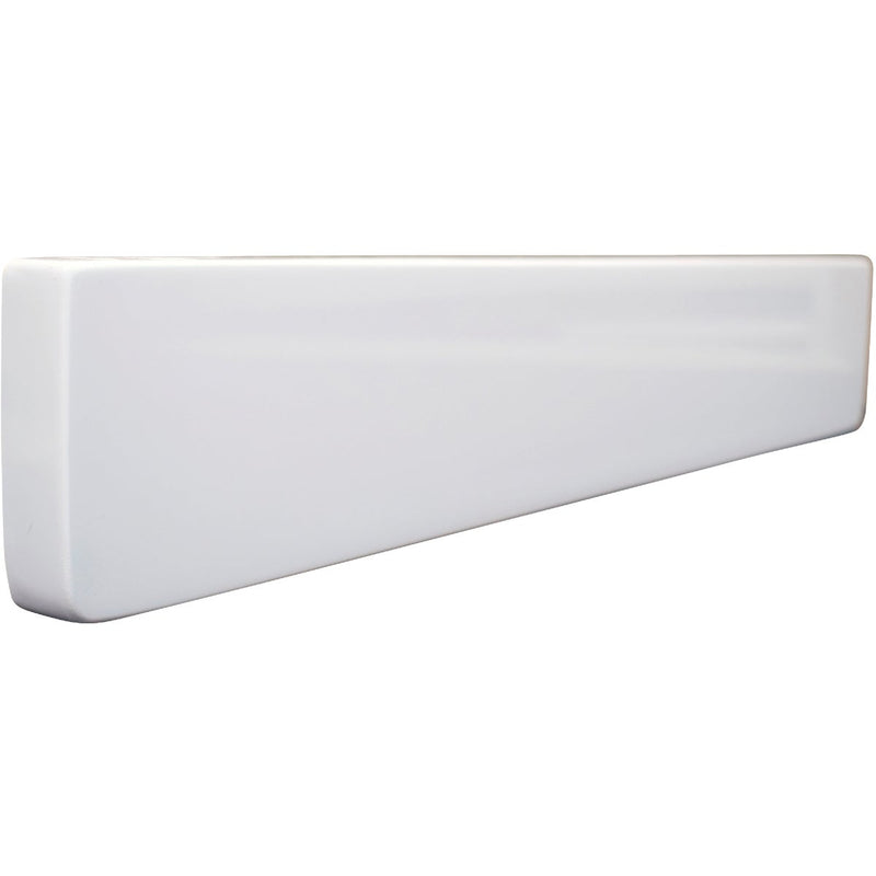 Modular Vanity Tops 3 1/2 In. H x 18 In. L Solid White Cultured Marble Side Splash, Universal