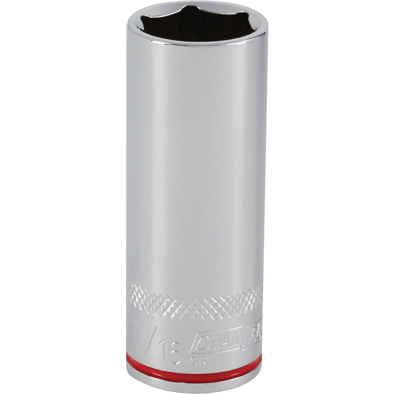 Channellock 3/8 In. Drive 11/16 In. 6-Point Deep Standard Socket