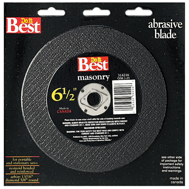 Do it Type 1 6-1/2 In. x 1/8 In. x 5/8 In. Masonry Cut-Off Wheel