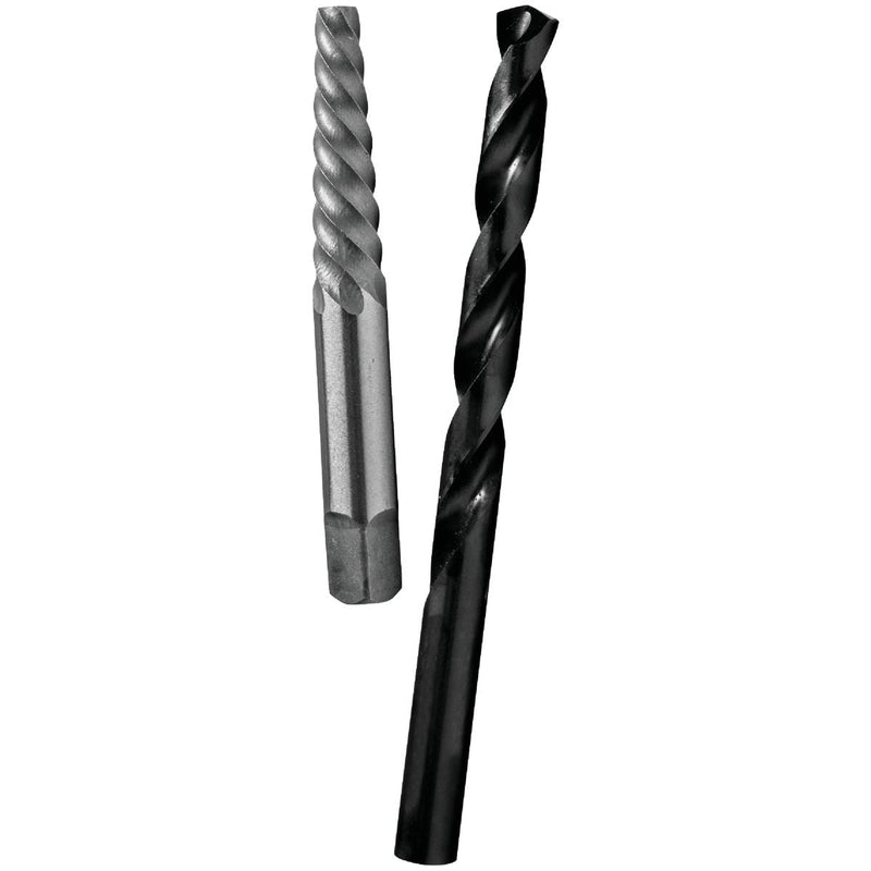 Century Drill & Tool #5 Spiral Flute Screw Extractor & Drill Bit Combo