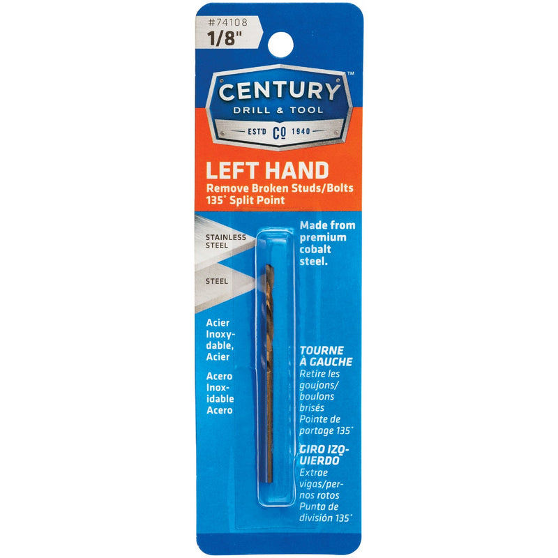 Century Drill & Tool 1/8 In. Cobalt Steel Left Hand Drill Bit