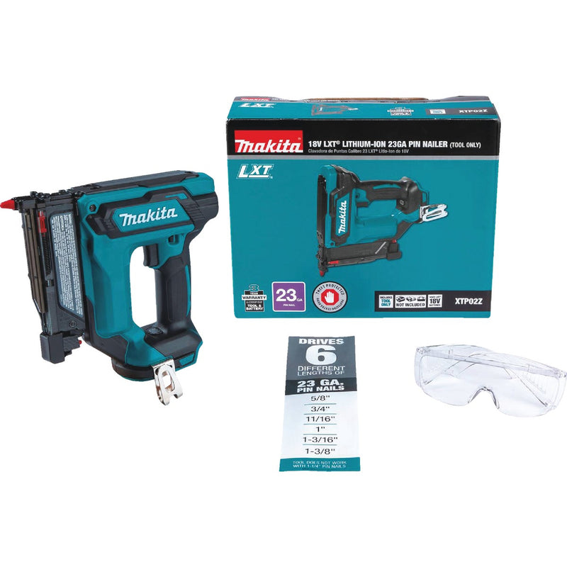 Makita 18-Volt LXT Lithium-Ion 23-Gauge Cordless Pin Nailer (Tool Only)