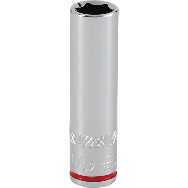 Channellock 1/4 In. Drive 11/32 In. 6-Point Deep Standard Socket