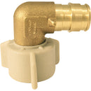 Apollo Retail 1/2 In. Barb x 1/2 In. FNPT 90 Deg. Brass Swivel PEX-A Elbow (1/4 Bend)