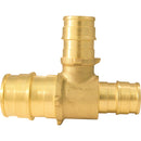 Apollo Retail 3/4 In. x 1/2 In. x 1/2 In. Barb Brass Reducing PEX-A Tee