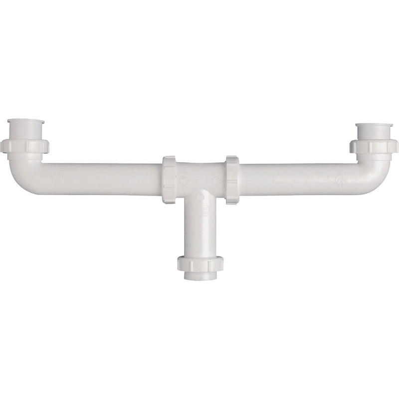 Keeney 1-1/2 In. x 16 In. White Polypropylene Center Outlet Waste