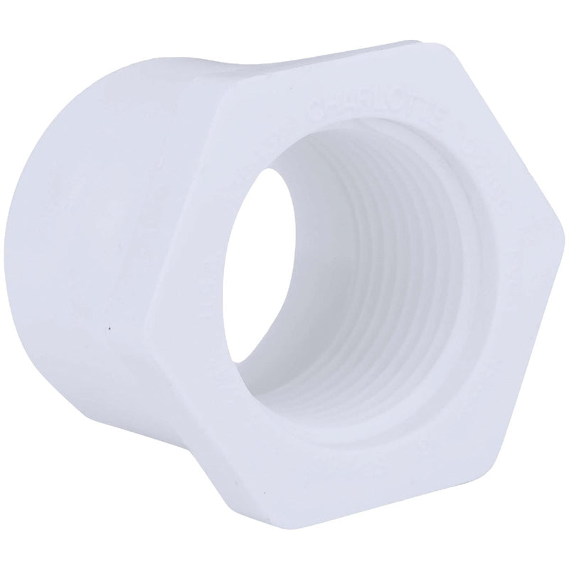 Charlotte Pipe 1 In. SPG x 3/4 In. FPT Schedule 40 PVC Bushing
