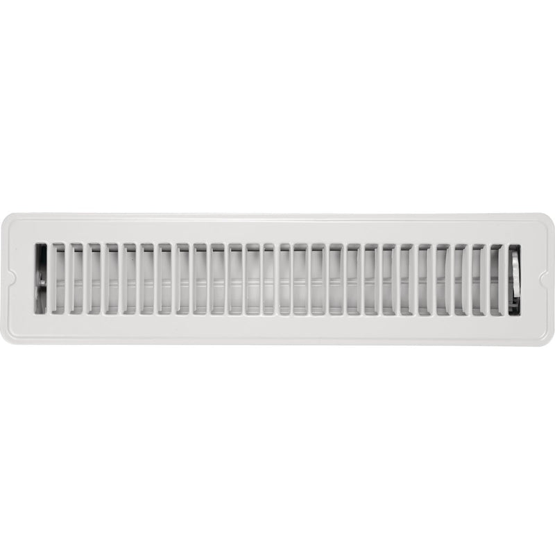 Home Impressions 2-1/4 In. x 14 In. White Steel Floor Register