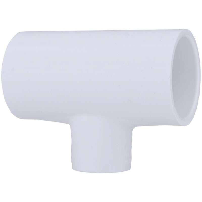 Charlotte Pipe 1-1/4 In. A x 1-1/4 In. B x 3/4 In. C Schedule 40 Pressure Reducing PVC Tee