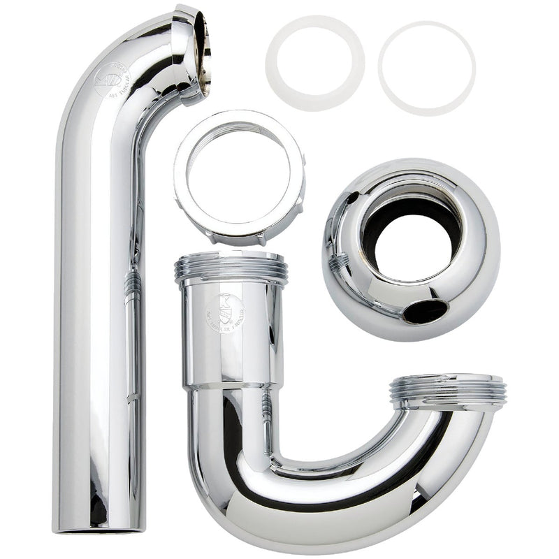 Do it Best 1-1/2 in. ABS Decorative Polished Chrome P-Trap with 1-1/4 in. Reducer Washer