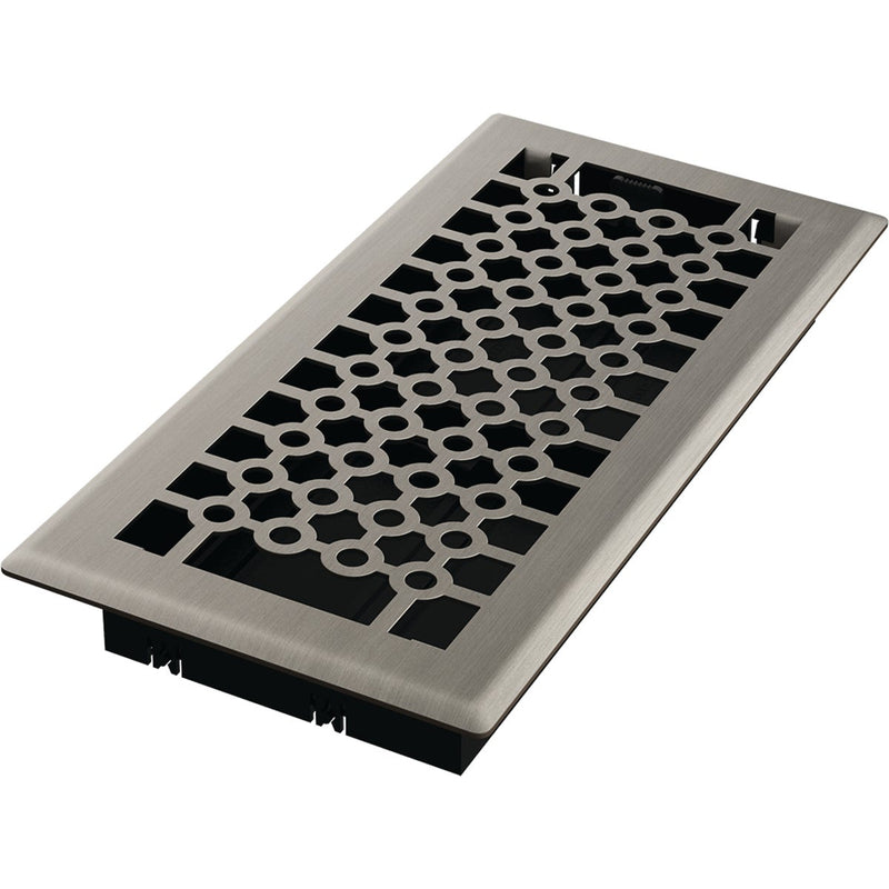 Imperial San Francisco 4 In. x 10 In. Brushed Nickel Steel Floor Register