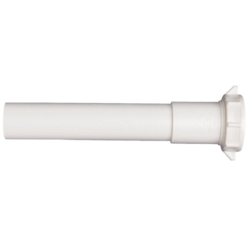 Do it Best 1-1/4 In. x 12 In. White Plastic Extension Tube