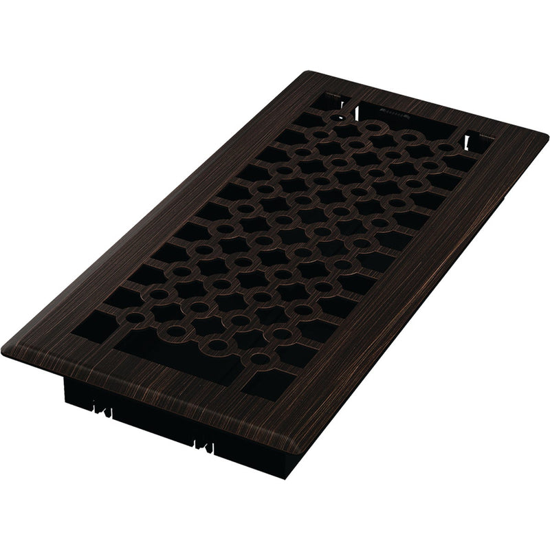Imperial San Francisco 4 In. x 10 In. Oil-Rubbed Bronze Steel Floor Register