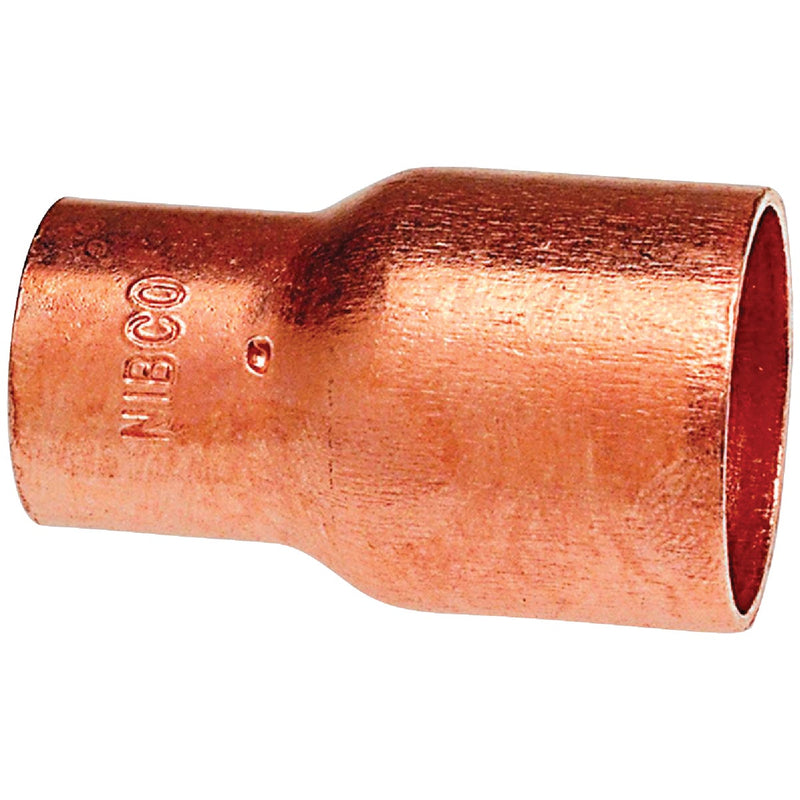 NIBCO 3/8 In. x 1/4 In. Reducing Copper Coupling with Stop