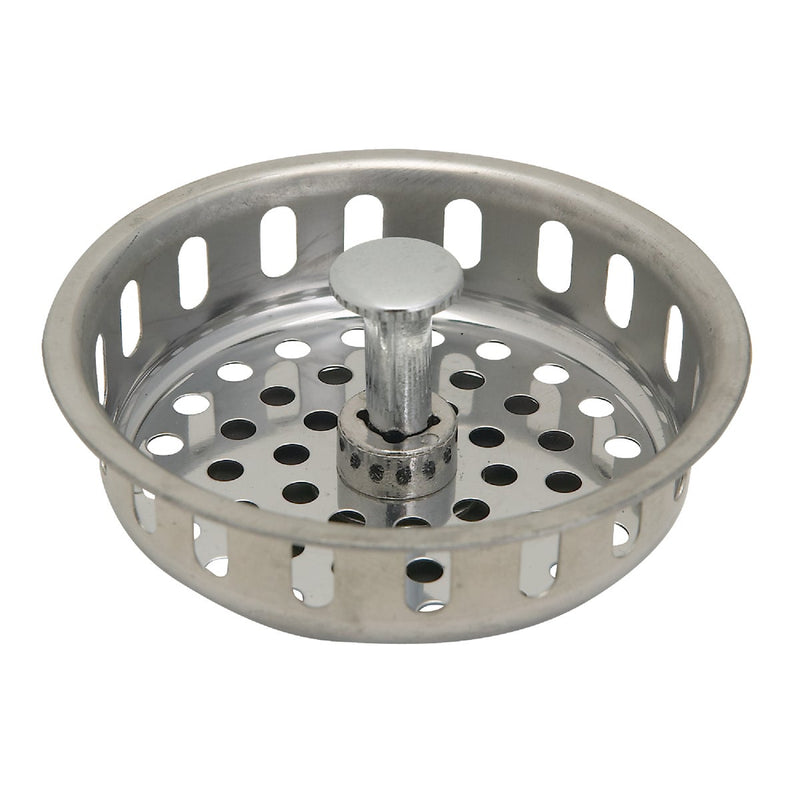 Keeney 3-1/2 In. Stainless Steel Adjustable Post Basket Strainer Stopper