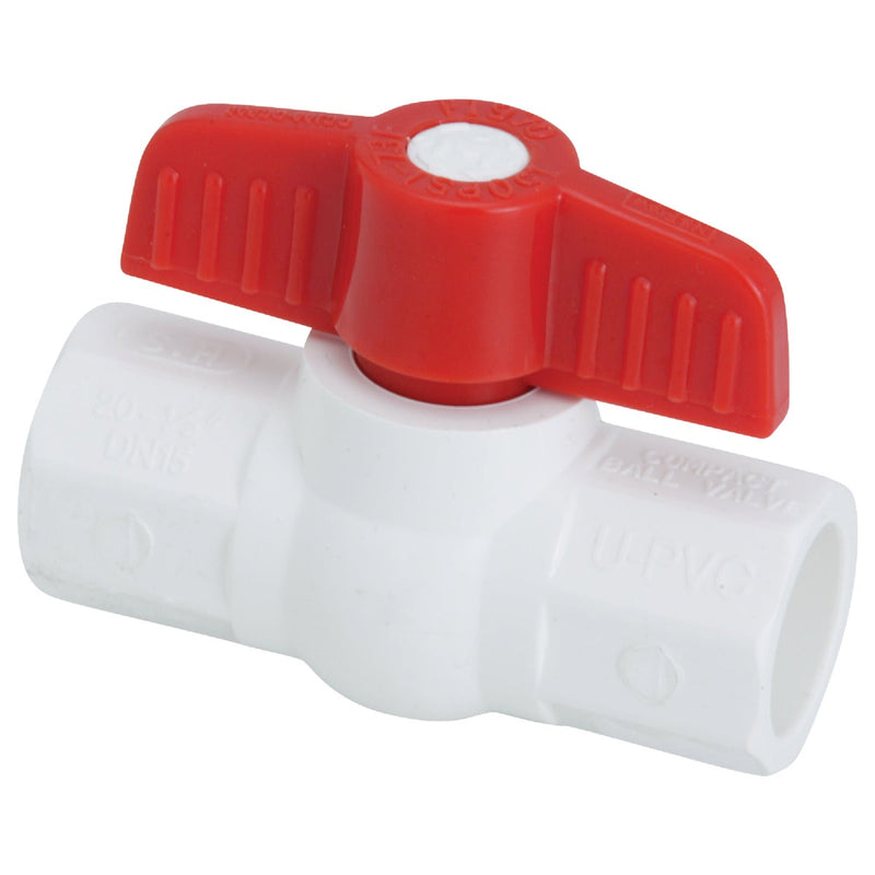 ProLine 1/2 In. Solvent x 1/2 In. Solvent PVC Ball Valve