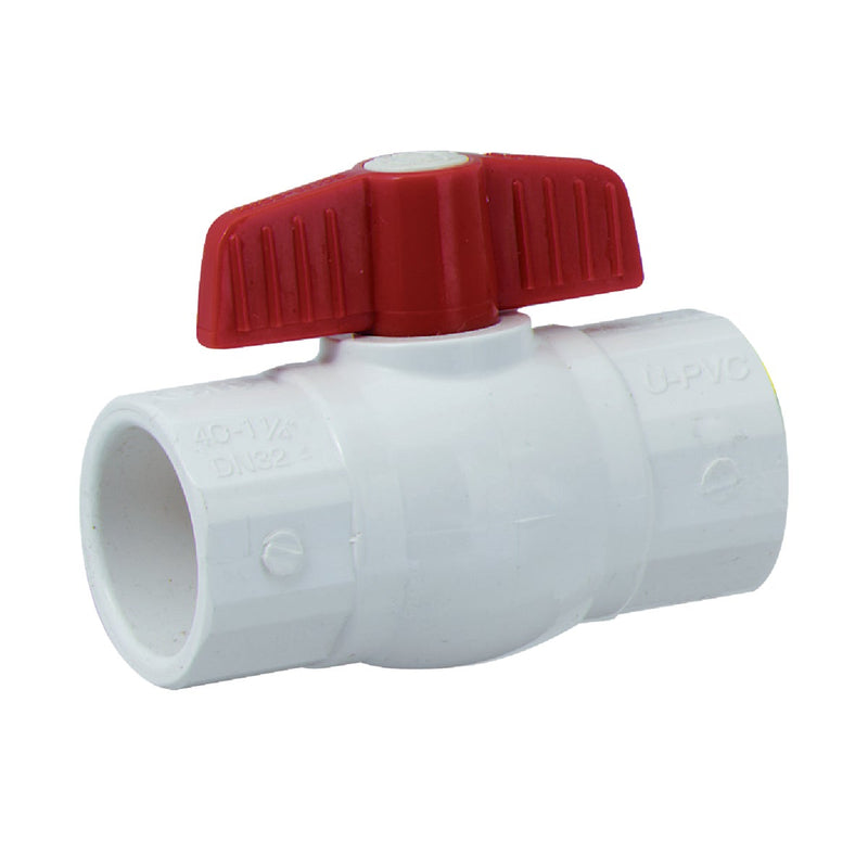 ProLine 1-1/4 In. Solvent x 1-1/4 In. Solvent PVC Ball Valve