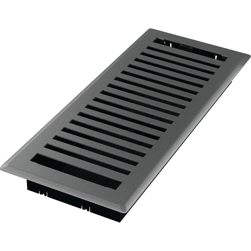 Imperial Montezuma 4 In. x 12 In. Gray Granite Steel Floor Register