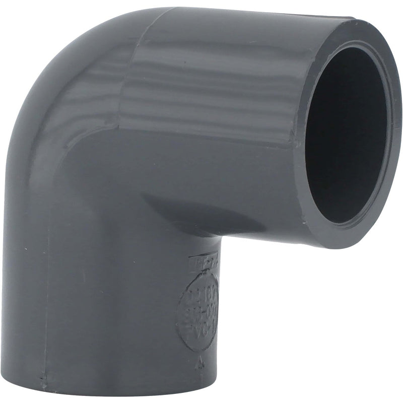 Charlotte Pipe 3/4 In. Slip x Slip Schedule 80 90 Deg. PVC Elbow (1/4 Bend)