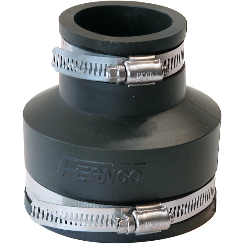 Fernco 3 In. x 1-1/2 In. Flexible PVC Coupling