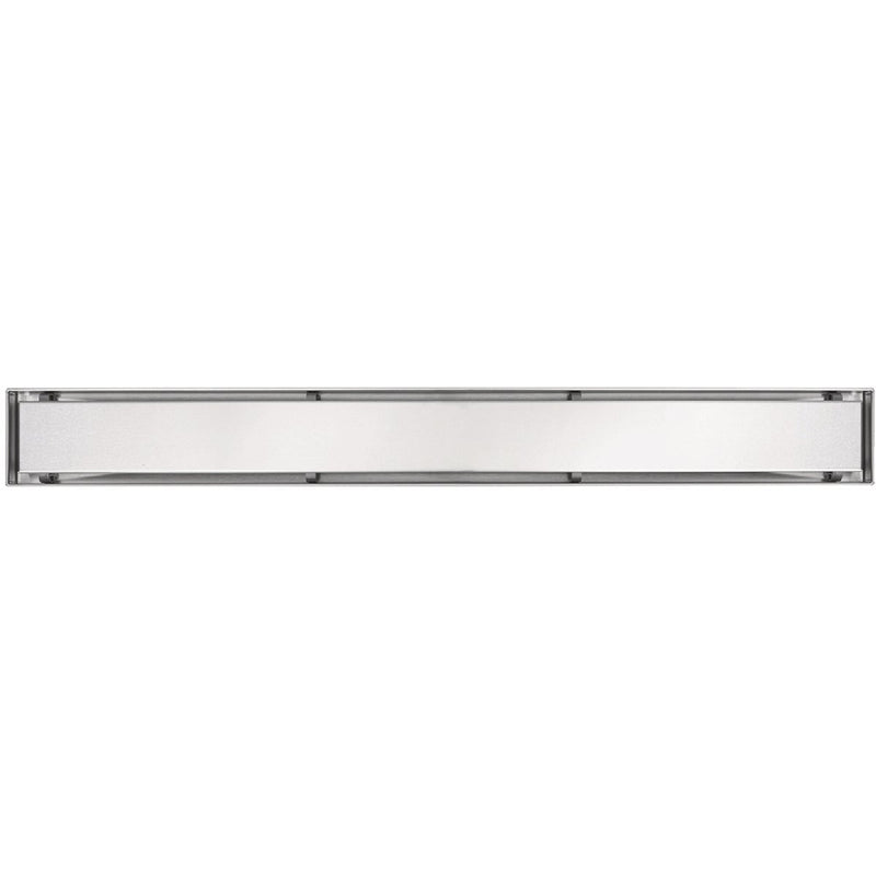 B&K 24 In. Linear Shower Drain Tile-In Grate Brushed Nickel