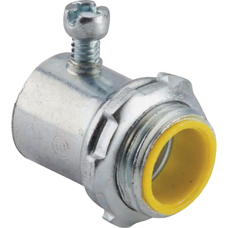 Halex 1/2 In. EMT Steel Rain-Tight Set Screw Connector with Insulated Throat (3-Pack)