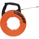 Klein 3/16 In. W. x 100 Ft. L. Fiberglass Fish Tape with Spiral Steel Leader