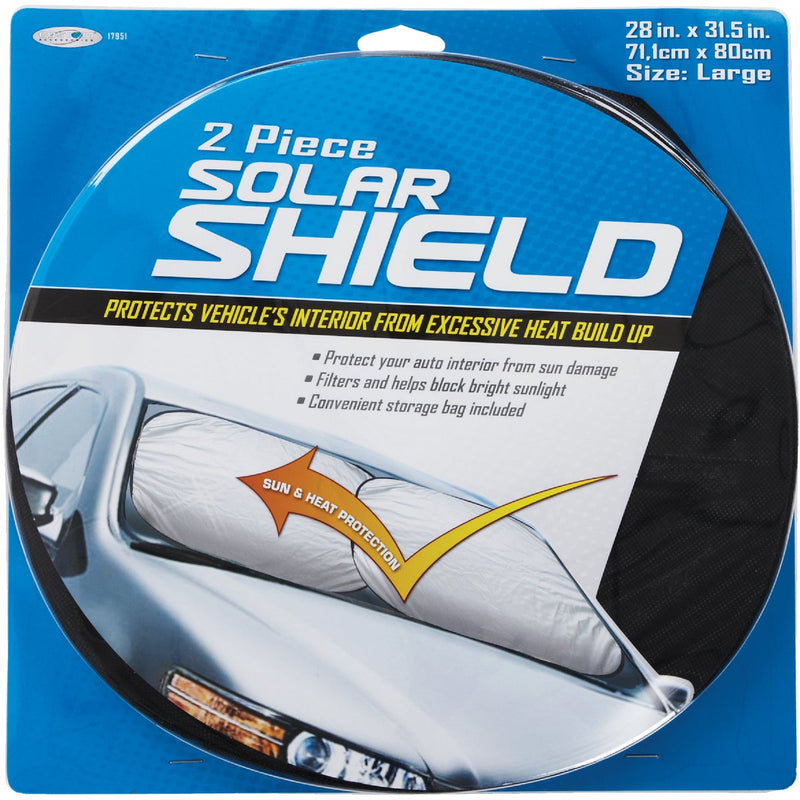 Custom Accessories Basix Magic Shade 28-1/2 In. x 31-1/2 In. Silver Jumbo Sunshade (2-Pack)