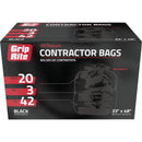 Grip-Rite 42 Gal. Contractor Black Trash Bag (20-Count)