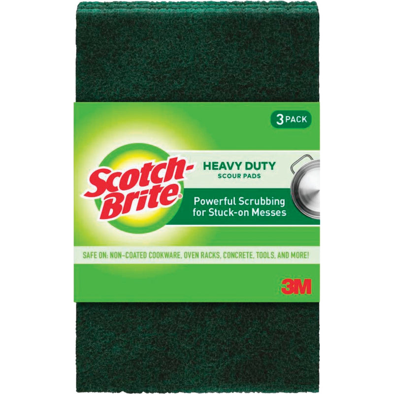 Scotch-Brite Heavy Duty Scour Pad, 6 In. x 3.8 In. (3-Pack)