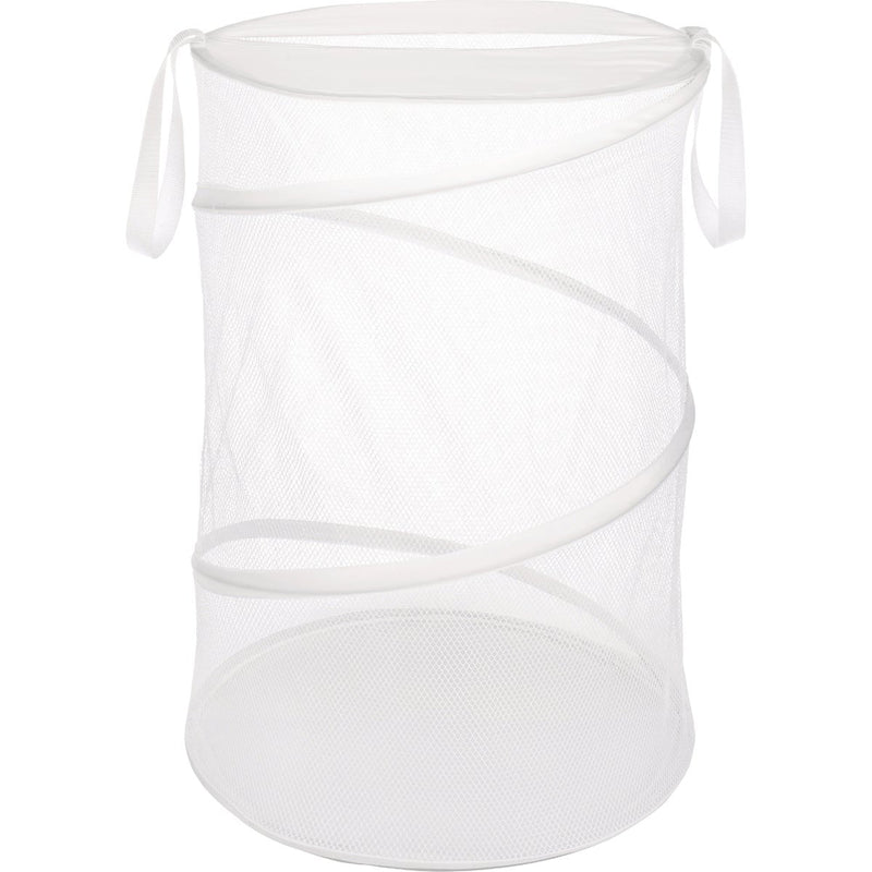 Whitmor 18 In. Dia. White Collapsible Laundry Hamper