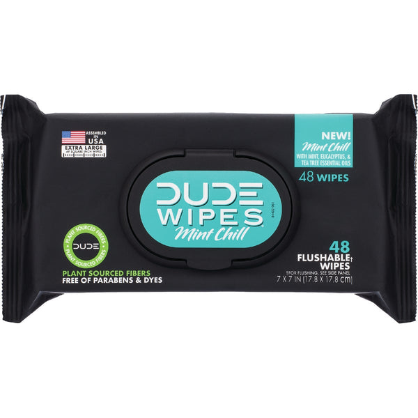 Dude Wipes Mint Chill Flushable Wipes (48-Count)