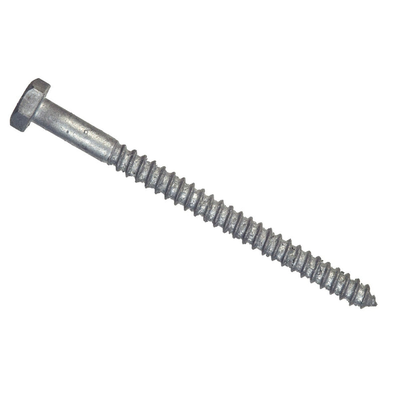 Hillman 3/8 In. x 6 In. Galvanized Hex Lag Screw (50 Ct.)
