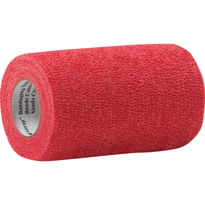 3M Vetrap 4 In. x 5 Yd. Bandaging Wrap, Red