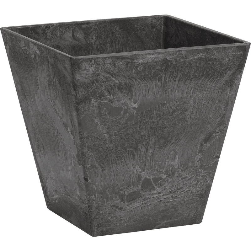 Novelty ArtStone Ella 12 in. W. x 12 in. H. x 12 in. L. x Black Resin Planter