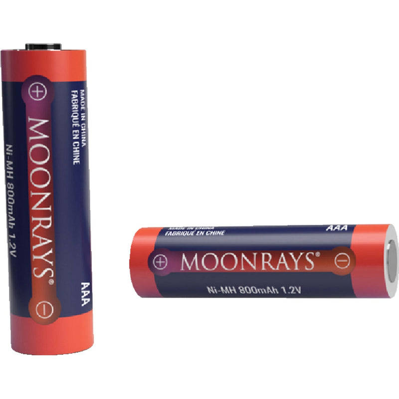 Moonrays AAA 800 mAh Ni-MH Solar Replacement Battery (4-Pack)