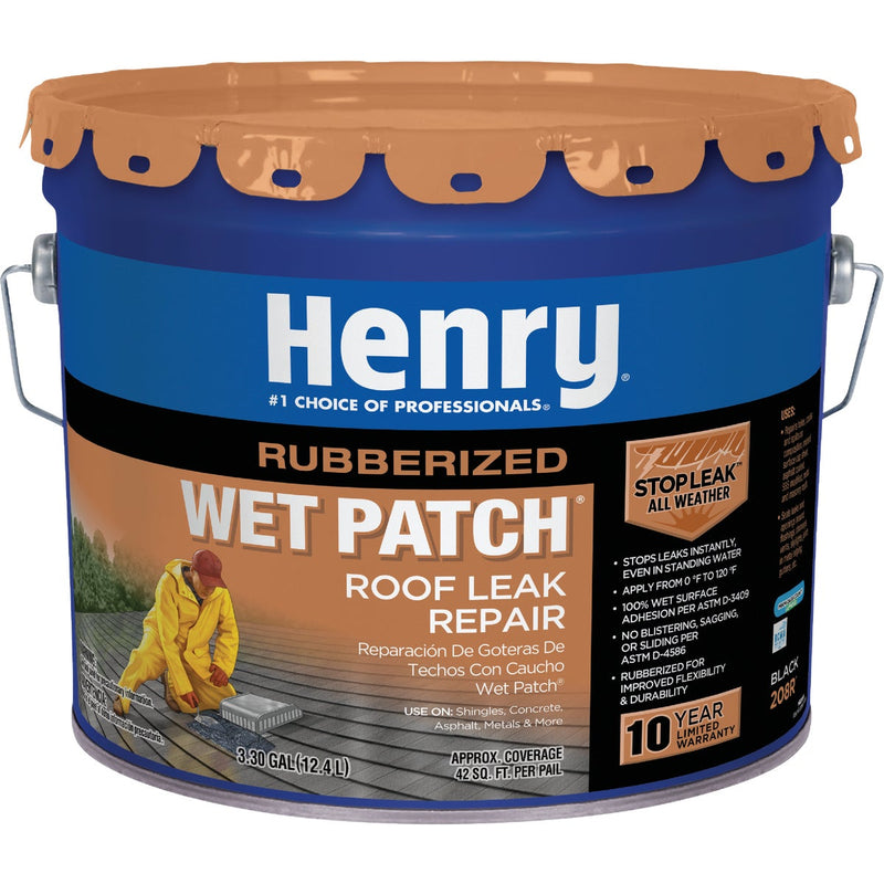 Henry Wet Patch 3.3 Gal. Rubberized Roof Cement and Patching Sealant