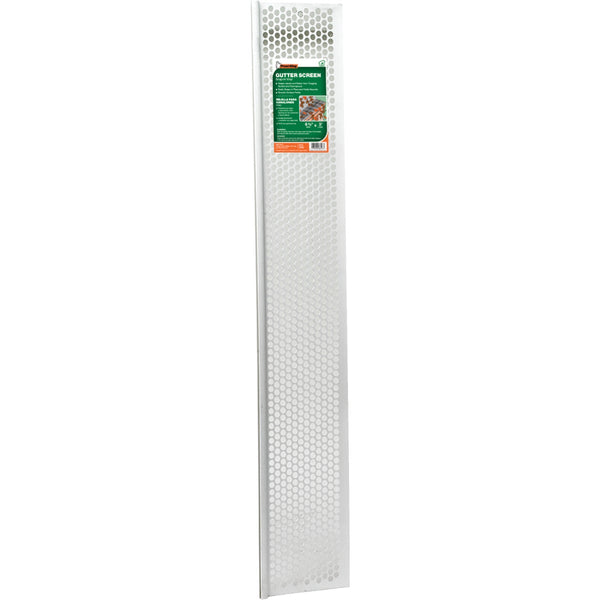 Frost King 6-1/2 In. x 3 Ft. White Vinyl Snap-In Gutter Screen