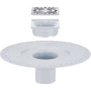 PROVA 2 In. PVC Shower Drain with Chrome Strainer