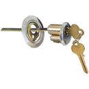 Prime-Line 5-Pin Brass Diecast Rim Cylinder Lock with Trim Ring