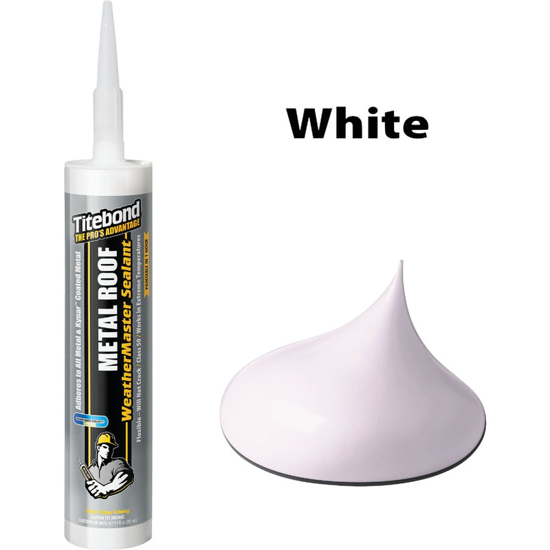 TiteBond Weathermaster 10 Oz. White Metal Roof Sealant