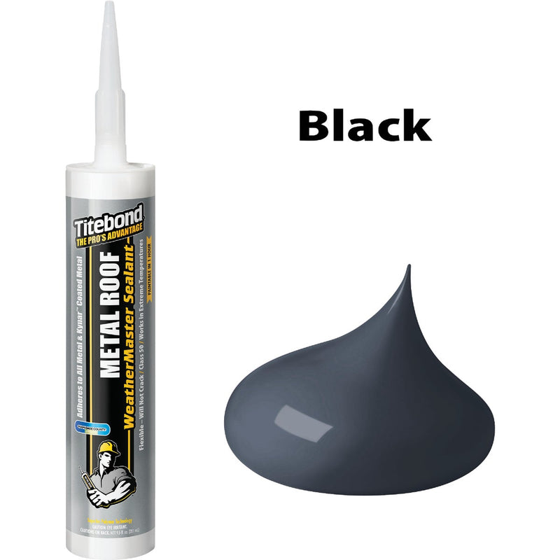 TiteBond Weathermaster 10 Oz. Black Metal Roof Sealant