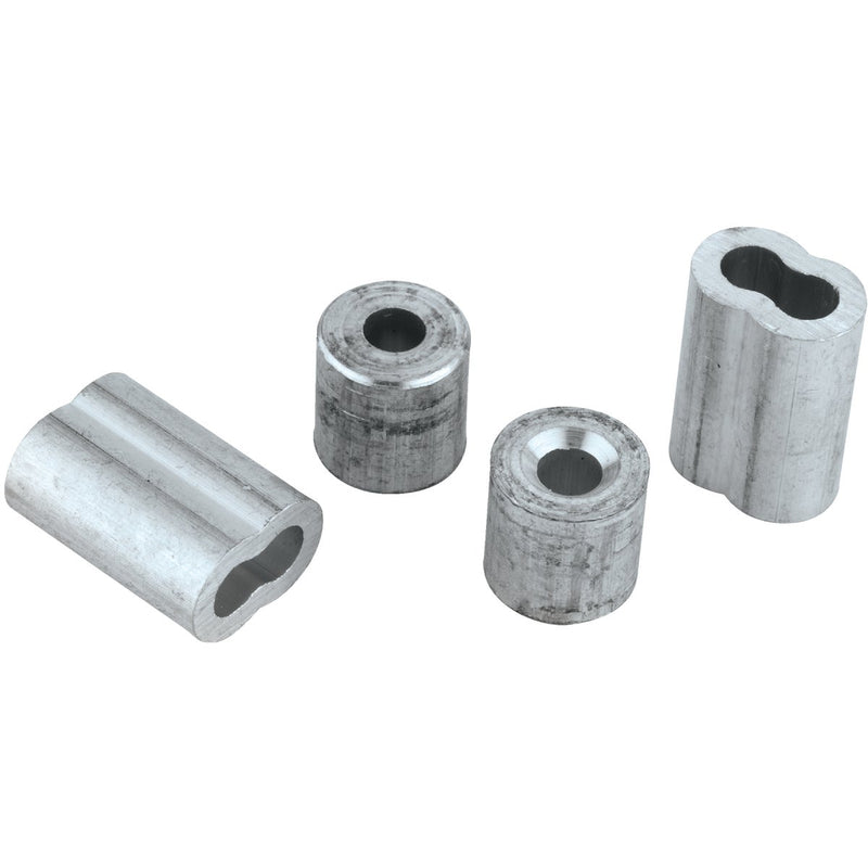 Prime-Line Cable Ferrules and Stops, 1/4", Aluminum