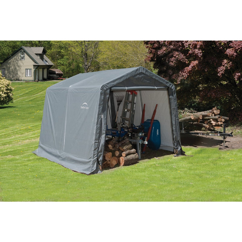 ShelterLogic 10 Ft. x 10 Ft. Shed-in-a-Box, Peak Gray